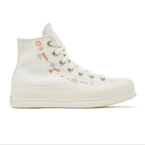 Converse Chuck Taylor All Star Things To Grow Egret Embroidered Floral Sneakers